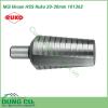 Mũi khoan bước Ruko HSS 20-30mm 101362 là mũi khoan được thiết kế hình nón gồm nhiều đường kính trên cùng 1 mũi khoan. Ưu điểm có thể khoan được nhiều lỗ có đường kính khác nhau trên cùng một mũi khoan mà không phải thay thế nhiều lần.