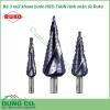 Bộ 3 Mũi khoan bước Ruko-HSS-TiAlN cao cấp 101026FRO là một sản phẩm cao cấp đến từ Đức được phủ thêm lớp Nito – Nhôm – Titan phù hợp cho phần hoàn thiện vì độ cứng bề mặt xấp xỉ 3000HV, phù hợp cho thép, thép đúc, hợp kim màu, thép trắng. 