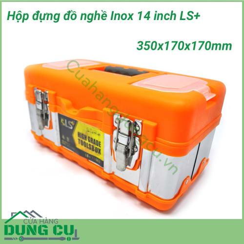 Hộp đồ nghề Inox 14 inch LS+ được đúc bằng nhực cao cấp và được bọc thép không rỉ quanh thùng rất chắc chắn và bền bỉ, có độ bền và chịu lực tốt, cho thời gian sử dụng lâu dài, giúp bạn yên tâm trong suốt quá trình sử dụng.