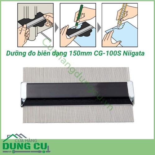 Dưỡng đo biên dạng 150mm CG-100S Niigata là dụng cụ dùng để xác định tất cả các góc và tất cả các cạnh vuông, tròn, tam giác…của các chi tiết khác nhau. Dưỡng đo biên dạng được sử dụng nhiều cho xây dựng.