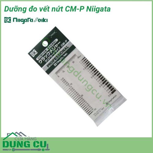 Dưỡng đo vết nứt CM-P Niigata được ứng dụng để xác định bề rộng các vết nứt của nhiều chi tiết khác nhau, đồng thời sử dụng trong các khâu kiểm tra, kiểm soát sản phẩm, đảm bảo độ sai số thấp, cho kết quả nhanh.