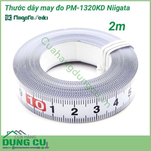 Thước dây may đo 2m PM-1320KD Niigata được làm từ vật liệu đạt chuẩn quốc tế, được các thương hiệu hàng đầu thế giới sử dụng. Thước dây may đo là một sản phẩm từ thương hiệu Niigata Seiki của Nhật- sử dụng nhiều cho thợ may.