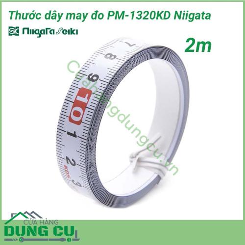 Thước dây may đo 2m PM-1320KD Niigata được làm từ vật liệu đạt chuẩn quốc tế, được các thương hiệu hàng đầu thế giới sử dụng. Thước dây may đo là một sản phẩm từ thương hiệu Niigata Seiki của Nhật- sử dụng nhiều cho thợ may.