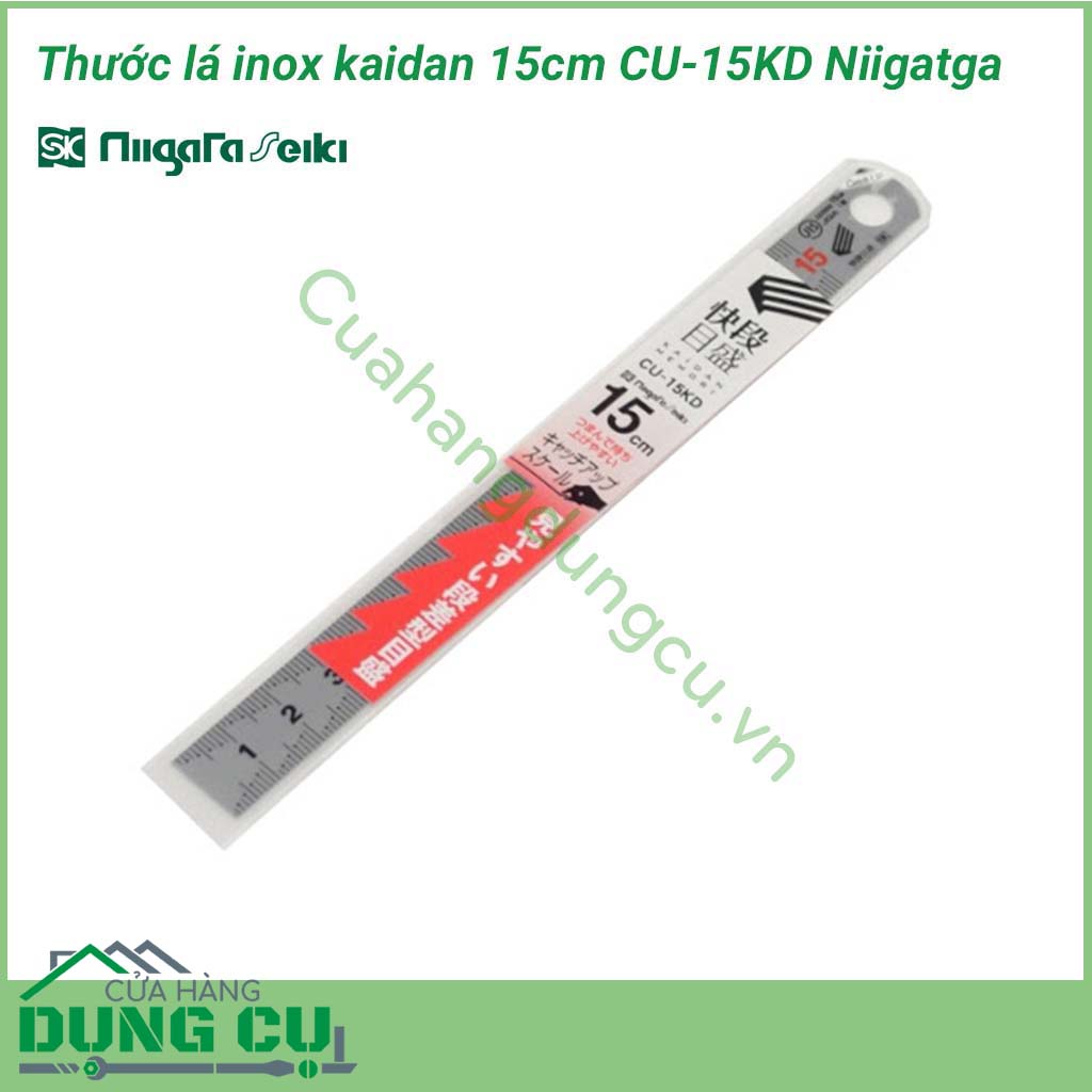 Thước lá inox kaidan 15cm CU-15KD Niigatga