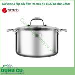 Nồi inox 3 lớp cao cấp đáy liền Tri max XS EL3748 size 24cm