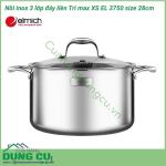 Nồi inox 3 lớp cao cấp đáy liền Tri max XS EL 3750 size 28cm