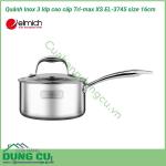 Quánh inox 3 lớp cao cấp đáy liền Tri-max XS EL-3745 size 16cm