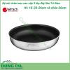 Bộ nồi chảo inox cao cấp 3 lớp Tri-Max 4 chiếc size 18cm, 20cm, 26cm và chảo 26cm được làm bằng chất liệu cao cấp, lớp trong cùng là inox 304 tiêu chuẩn dành cho thực phẩm, không gỉ, chống bám bẩn tối ưu, tuyệt đối an toàn cho sức khỏe, dễ dàng vệ sinh.