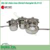 Bộ nồi chảo inox Elmich Komplet EL3112 được làm bằng chất liệu inox không gỉ, chắc chắn. Với cấu tạo 5 lớp đáy chống ăn mòn cao và không tác dụng với thức ăn, không thôi nhiễm, giải phóng các chất độc hại cho sức khỏe.