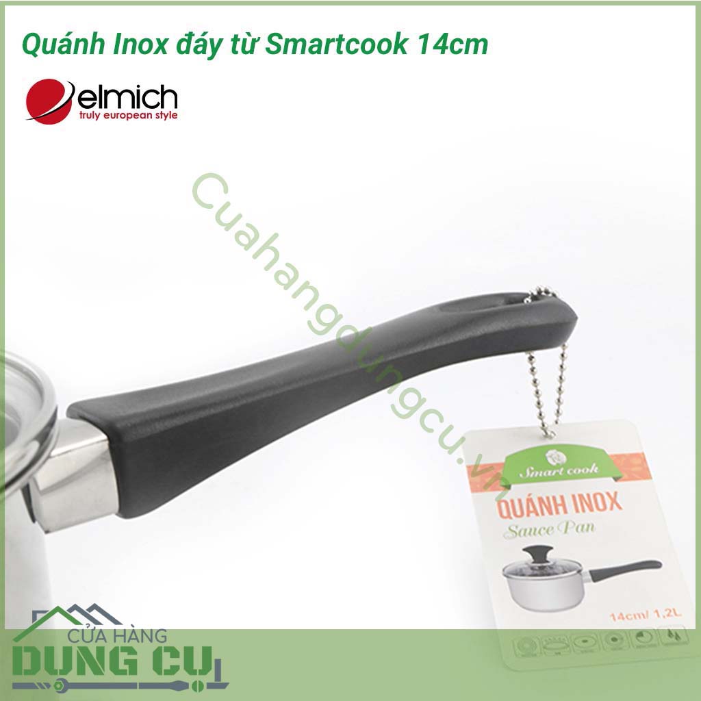Quánh Inox đáy từ Smartcook 14cm SM6989 được làm từ chất liệu inox cao cấp, độ bền cao. Kiểu dáng hiện đại, dễ sử dụng. 