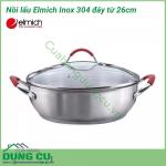 Nồi lẩu Elmich Inox 304 đáy từ 26cm