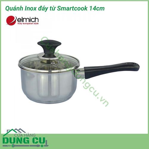 Quánh Inox đáy từ Smartcook 14cm SM6989 được làm từ chất liệu inox cao cấp, độ bền cao. Kiểu dáng hiện đại, dễ sử dụng. 