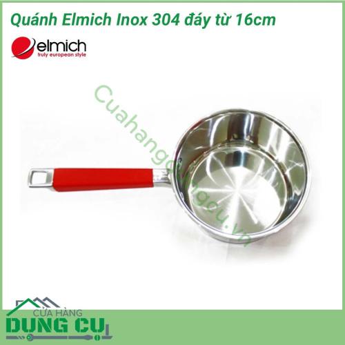 Quánh Elmich Inox 304 đáy từ 16cm được làm bằng chất kiệu inox 304 chống ăn mòn và an toàn. Kiểu dáng hiện đại, chắc chắn phù hợp với không gian bếp của gia đình bạn.