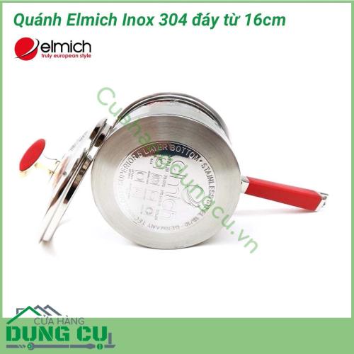 Quánh Elmich Inox 304 đáy từ 16cm được làm bằng chất kiệu inox 304 chống ăn mòn và an toàn. Kiểu dáng hiện đại, chắc chắn phù hợp với không gian bếp của gia đình bạn.