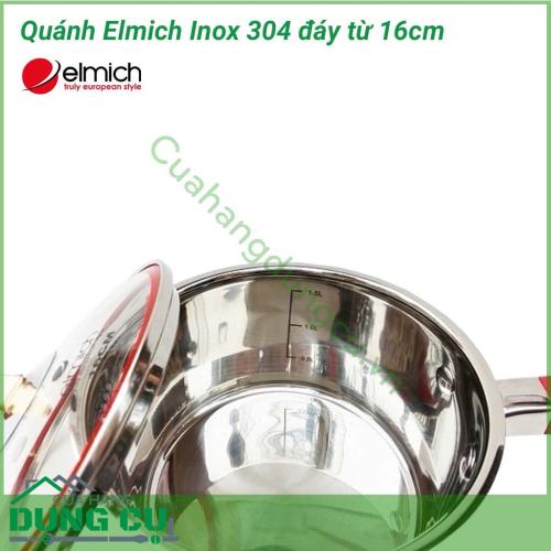 Quánh Elmich Inox 304 đáy từ 16cm được làm bằng chất kiệu inox 304 chống ăn mòn và an toàn. Kiểu dáng hiện đại, chắc chắn phù hợp với không gian bếp của gia đình bạn.