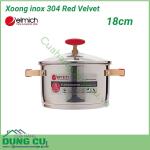 Xoong inox 304 Red Velvet 18cm