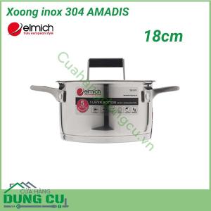 Xoong inox 304 AMADIS 18cm