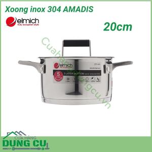Xoong inox 304 AMADIS 20cm