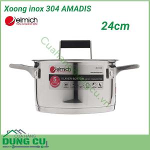 Xoong inox 304 AMADIS 24cm