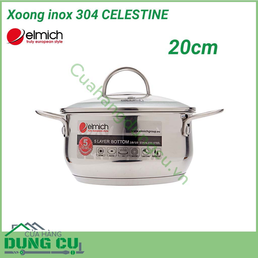 Xoong inox 304 CELESTINE 20cm