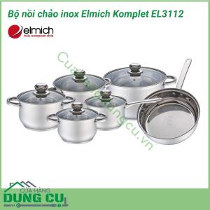 Bộ nồi chảo inox Elmich Komplet EL3112