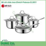 Bộ nồi chảo inox Elmich Potenza EL2851