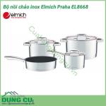 Bộ nồi chảo inox Elmich Praha EL8668