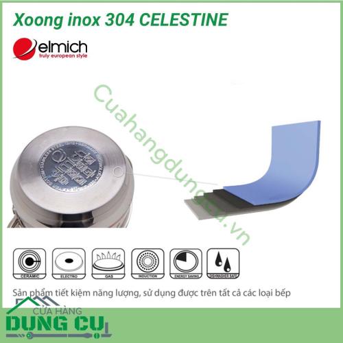 Xoong inox 304 CELESTINE 28cm Thiết kế tiêu chuẩn chất lượng Châu Âu Inox 304 cao cấp, an toàn cho sức khỏe. Xoong được cấu tạo 5 lớp đáy giúp chuyền và gữi nhiệt hiệu quả. Sản phẩm tích kiệm năng lượng, sử dụng được trên tất cả các loại bếp.