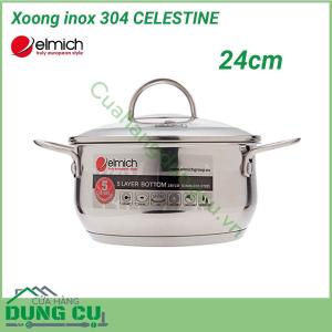 Xoong inox 304 CELESTINE 24cm