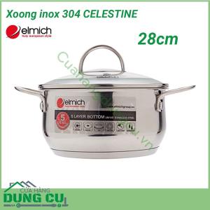 Xoong inox 304 CELESTINE 28cm