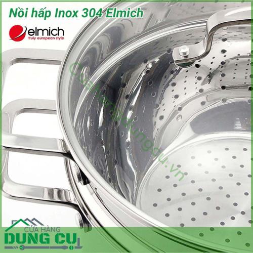 Nồi hấp inox 304 Elmich 26cm EL3361 với cấu trúc đáy 5 lớp, giúp truyền và giữ nhiệt tốt. Nồi được tráng lớp đáy từ nên không kén bếp, sử dụng được trên tất cả các bếp như bếp từ, bếp ga, bếp hồng ngoại,...