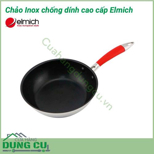 Chảo inox chống dính ELMICH 26cm được các nhà nghiên cứu hằng đầu SÉC đã kiểm chứng thực tiễn an toàn cho sức khỏe. Chảo Elmich dùng được cho nhiều loại bếp khác nhau. Quai chảo thiết kế có silicon chống nóng tốt, thành chảo cao bạn dễ dàng xào rán.