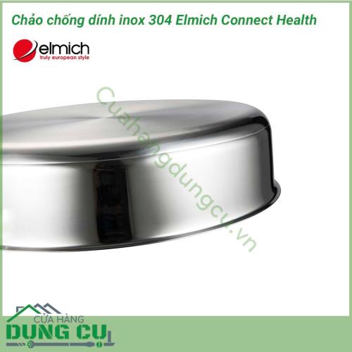 Chảo chống dính inox 304 Elmich Connect Health 26cm EL3142 có kích thước thiết kế là 26cm chắc chắn tạo điều kiện để người làm bếp có thể vô tư xào nấu các thực phẩm đối với nhà đông người hoặc là lúc mà có khách mời.