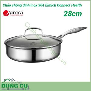 Chảo chống dính inox 304 Elmich Connect Health 28cm EL3143