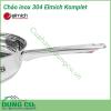 Chảo inox 304 Elmich Komplet 26cm EL3138 được làm từ inox 304, chống ăn mòn cao, không tác dụng với thức ăn, không thôi nhiễm, giải phóng các chất độc hại, đảm bảo an toàn cho sức khỏe người sử dụng.