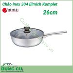 Chảo inox 304 Elmich Komplet 26cm EL3138