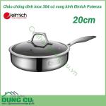 Chảo chống dính inox 304 có vung kính Elmich Potenza 20cm EL3256
