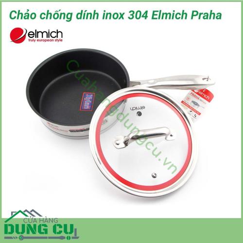 Chảo chống dính inox 304 Elmich Praha 20cm EL3247 được làm từ Inox 304, chống ăn mòn cao, không tác dụng với thức ăn, không phôi nhiễm, giải phóng các chất độc hại. Do đó, sản phẩm tuyệt đối an toàn cho sức khỏe người tiêu dùng.
