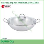 Chảo sâu lòng inox 304 Elmich 32cm EL3255