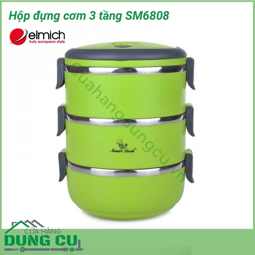 Hộp đựng cơm 3 tầng Smartcook SM6808