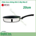 Chảo inox chống dính 3 đáy Max B EL3766 size 20cm