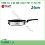 Chảo inox 2 lớp cao cấp đáy liền Tri max XP EL 3757 size 24cm