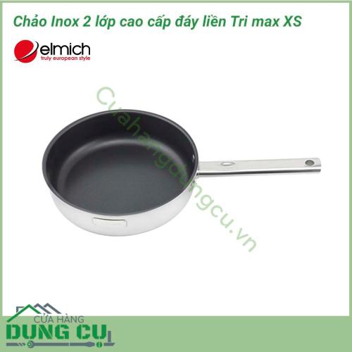 Chảo inox 2 lớp cao cấp đáy liền Tri max XS EL 3752 size 24cm là một vật dụng vô cùng cần thiết trong gia đình, dù sử dụng để chiên, xào, áp chảo... đều giúp món ăn ngon và hấp dẫn hơn rất nhiều. 