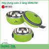 Hộp đựng cơm 2 tầng Smartcook SM6298 hộp được làm bằng inox 2 lớp cách nhiệt tốt, giữ cho thức ăn luôn ấm nóng, bạn vẫn sẽ thưởng thức bữa ăn thơm ngon, nóng hôi hổi như ăn tại nhà. Ngoài đựng cơm, bạn còn có thể dùng để đựng cháo, súp,… 