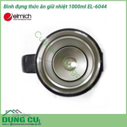 Bình đựng thức ăn giữ nhiệt 1000ml EL-6044 kiểu dáng đơn giản và sang trọng, cực kỳ gọn nhẹ, phù hợp với những người đi lịch hay luôn mang theo bên mình