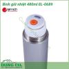 Bình giữ nhiệt 480ml EL-0689 có kiểu dáng đơn giản và sang trọng, cực kỳ gọn nhẹ, phù hợp với những người đi du lịch hay luôn mang theo bên mình.