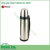 Phích giữ nhiệt 1000ml EL-5209 có phần vỏ và ruột được sản xuất bằng inox bền bỉ, chống biến dạng, gỉ sét; viên nắp bằng nhựa và silicone chất lượng, không phôi nhiễm chất độc hại, đảm bảo an toàn cho sức khỏe người sử dụng. 