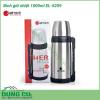 Phích giữ nhiệt 1000ml EL-5209 có phần vỏ và ruột được sản xuất bằng inox bền bỉ, chống biến dạng, gỉ sét; viên nắp bằng nhựa và silicone chất lượng, không phôi nhiễm chất độc hại, đảm bảo an toàn cho sức khỏe người sử dụng. 