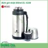 Phích giữ nhiệt 800ml EL-5208 có 3 lớp nên có thể giữ nhiệt nóng và lạnh trong nhiều giờ đồng hồ (giữ nóng/ấm từ 6 - 8 tiếng, giữ lạnh lên tới 24 tiếng để bạn có thể thưởng thức nước uống yêu thích mọi lúc, mọi nơi.