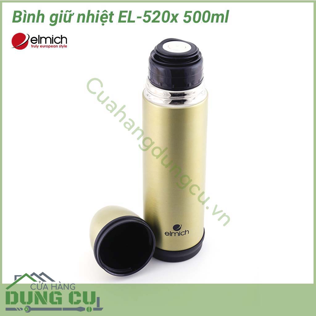 Bình giữ nhiệt EL-520x 500ml với khả năng giữ nhiệt lên đến 8 giờ, sẽ giúp cho các thức uống hay cả thực phẩm dạng lỏng mà bạn yêu thích luôn nóng sốt hay mát lạnh, sẵn sàng sử dụng vào bất khí khoảng thời gian nào trong ngày. 